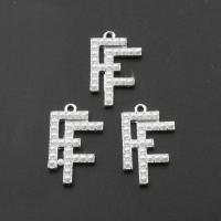 Zinc Alloy Jewelry Pendants, plated, DIY, silver color, 16*23*3mm Approx 2mm 