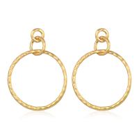 Brass Drop Earring, gold color plated, for woman & hollow 