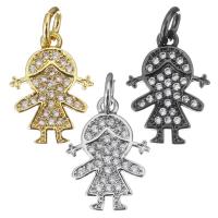 Cubic Zirconia Micro Pave Brass Pendant, plated, fashion jewelry & DIY & with cubic zirconia Approx 3mm 