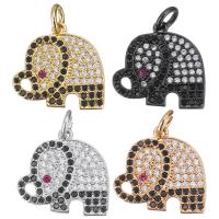 Cubic Zirconia Micro Pave Brass Pendant, plated, fashion jewelry & DIY & with cubic zirconia Approx 3mm 