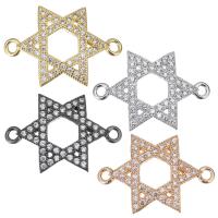 Cubic Zirconia Micro Pave Brass Connector, plated, fashion jewelry & DIY & with cubic zirconia Approx 2mm 