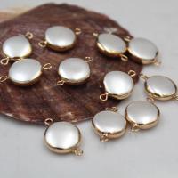 Freshwater Pearl Pendant, DIY, white, 15mm 