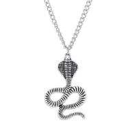 Zinc Alloy Necklace, fashion jewelry, silver color, 69cm 