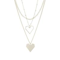 Fashion Multi Layer Necklace, Zinc Alloy, fashion jewelry & multilayer, gold, 44cm 