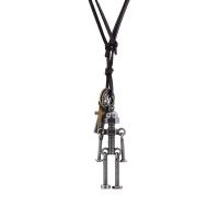 Zinc Alloy Necklace, fashion jewelry, silver color, 68cm 