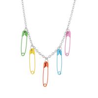 Zinc Alloy Necklace, fashion jewelry, multi-colored, 50cm 