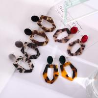 Resin Drop Earring, Zinc Alloy, with Resin, fashion jewelry 