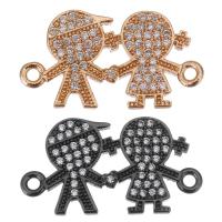 Cubic Zirconia Micro Pave Brass Connector, plated, fashion jewelry & DIY & with cubic zirconia Approx 1.5mm 