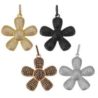 Cubic Zirconia Micro Pave Brass Pendant, plated, fashion jewelry & DIY & with cubic zirconia Approx 