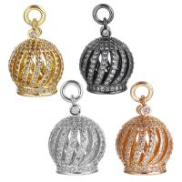 Brass Jewelry Bails, plated, fashion jewelry & DIY & with cubic zirconia Approx 3mm 