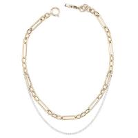 Ожерелье ручной латунные, Латунь, ювелирные изделия моды & Мужская, 37.5-38.5cm, продается Strand