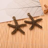 Zinc Alloy Jewelry Pendants, Starfish, fashion jewelry & DIY, antique bronze color 