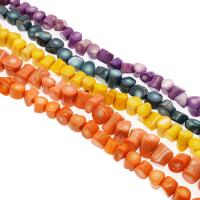 Natural Coral Beads, irregular, plated, DIY 6*9-10*12mm 