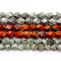 Jaspis Stein Perlen, Naturstein, Vieleck, poliert, DIY & verschiedenen Materialien für die Wahl, keine, 8mm, verkauft von Strang