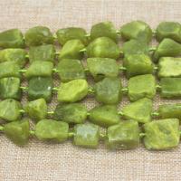 Natural Stone Beads, Nuggets, polished, DIY green - 