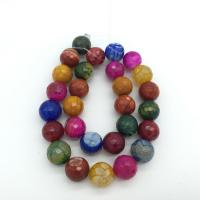 Natural Rainbow Agate Beads, Round, polished, DIY green 