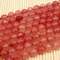 Cherry Quartz Beads, Round, polished, DIY red 