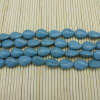 Synthetic Turquoise Beads, Teardrop, polished, DIY 