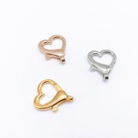 Zinc Alloy Lobster Clasp, Heart, plated, DIY 26mm 