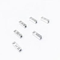 Zinc Alloy Spacer Beads, Rectangle, plated, random style & DIY Approx 2.6mm 