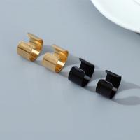 Stainless Steel Clip Earrings, fashion jewelry 1cm 