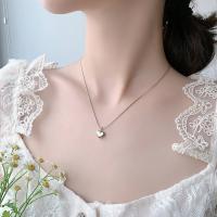 Brass Jewelry Necklace, Heart, fashion jewelry & for woman .89 Inch 
