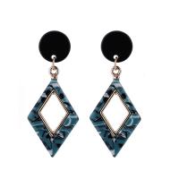 Acrylic Drop Earring, Zinc Alloy, with Acrylic, plated, for woman 