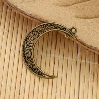 Zinc Alloy Jewelry Pendants, Moon, fashion jewelry & DIY, antique bronze color 