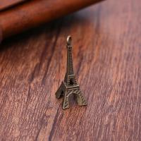 Zinc Alloy Jewelry Pendants, Eiffel Tower, fashion jewelry & DIY, antique bronze color 