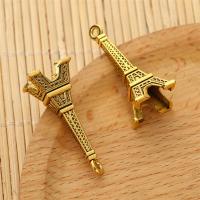 Zinc Alloy Jewelry Pendants, Eiffel Tower, fashion jewelry & DIY, golden 