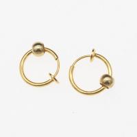 Stainless Steel Huggie Hoop Earring, 303 Stainless Steel, Donut, plated, fashion jewelry & for woman, golden, 12*1.5mm 