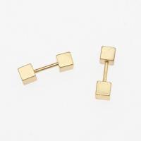 Stainless Steel Stud Earring, 303 Stainless Steel, plated, fashion jewelry & for woman, golden, 14*4mm 