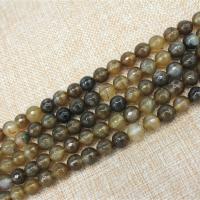 Kaffee Achat Perlen, rund, poliert, DIY & verschiedene Größen vorhanden, verkauft von Strang