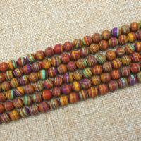 Natürliche Malachit Perlen, rund, poliert, DIY & verschiedene Größen vorhanden, farbenfroh, verkauft von Strang