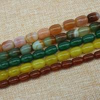 Agate Beads, Drum, polished, DIY 