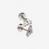 Stainless Steel Stud Earring, 303 Stainless Steel, plated, fashion jewelry & for woman, silver color, 13*6mm  