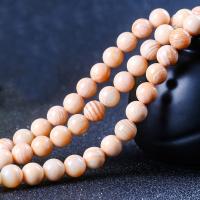 Bullmouth Helmet Beads, Round, polished, natural & DIY, pink 