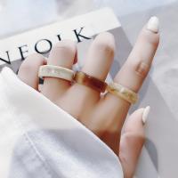 Акриловые палец кольцо, Акрил, ювелирные изделия моды & разный размер для выбора & Женский, Много цветов для выбора, 17mm, продается PC