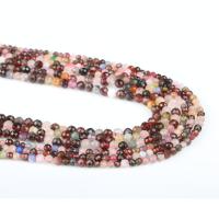 Gemischte Achat Perlen, rund, poliert, DIY & verschiedene Größen vorhanden & facettierte, farbenfroh, verkauft von Strang