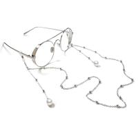 Brass Glasses Chain, with Plastic Pearl, handmade, anti-skidding & fashion jewelry & for woman .43 Inch 