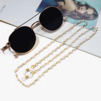 Plastic Pearl Glasses Chain, plated, anti-skidding & fashion jewelry & for woman .52 Inch 