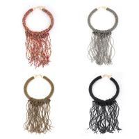 Collar Necklace, Seedbead, with Zinc Alloy & Acrylic, handmade, folk style & for woman 39cm,17cm 
