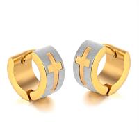Stainless Steel Huggie Hoop Earring, fashion jewelry & Unisex 