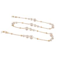 Brass Glasses Chain, with Plastic Pearl, plated, anti-skidding & fashion jewelry & for woman 790mm Approx 31.10 Inch 