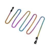 Brass Glasses Chain, with Silicone, plated, anti-skidding & fashion jewelry & for woman, multi-colored .49 Inch 
