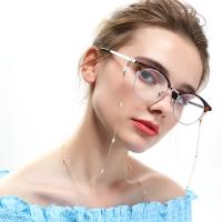Messing Brillenkette, plattiert, Anti-Skidding & Modeschmuck & für Frau & mit kubischem Zirkonia, keine, 790x1.5mm, Länge:31.10 ZollInch, verkauft von PC