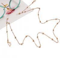 Brass Glasses Chain, plated, anti-skidding & fashion jewelry & for woman 93uff0873+20uff09CM 