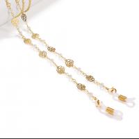 Brass Glasses Chain, with Silicone, plated, anti-skidding & fashion jewelry & for woman 790mm .10 Inch 