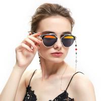 Messing Brillenkette, mit Glasperlen, plattiert, Anti-Skidding & Modeschmuck & für Frau, keine, 750mm, Länge:29.52 ZollInch, verkauft von PC