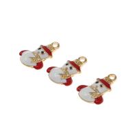 Zinc Alloy Christmas Pendants, Snowman, plated, Christmas Design & DIY, white, 14.5*22*3.5mm Approx 2mm 